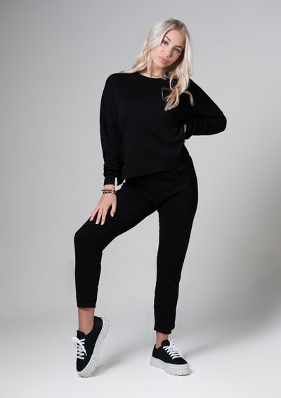 Michael Lauren Black Sweatsuit Set