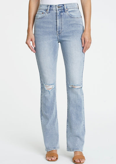 Light Denim Flare Jeans