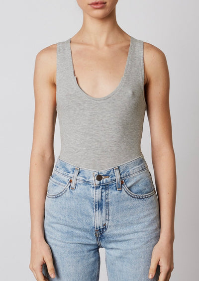 Rebel Grey Racer Back Tank Top