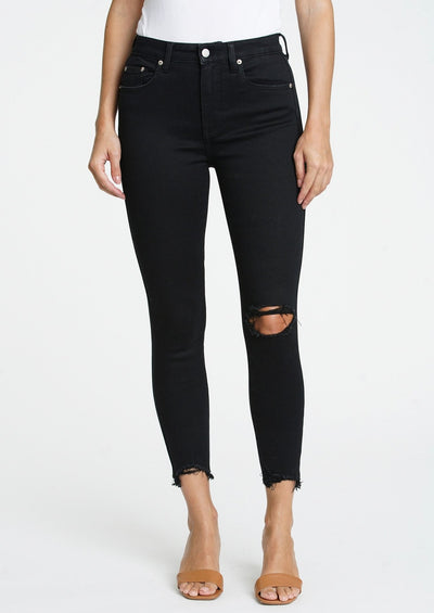 High Rise Black Skinny Jeans